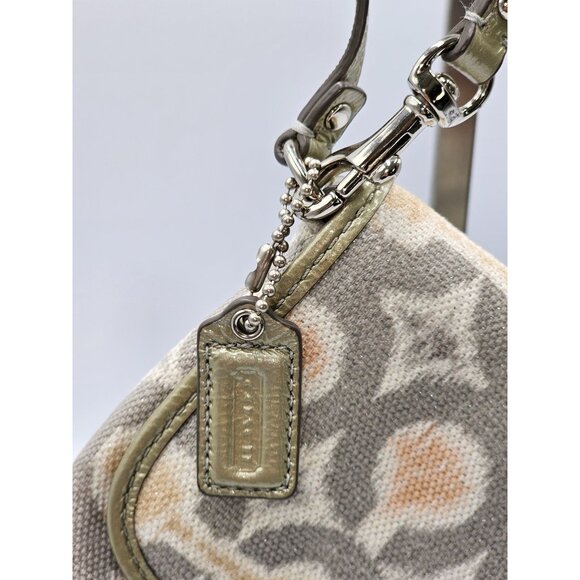 Coach Women's Gray Kristin Op Art Signature Ikat Wristlet Clutch Bag  356 - Picture 4 of 13